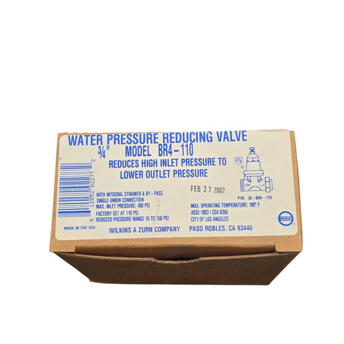 Wilkins zurn br4 - br4-110, 3/4"
