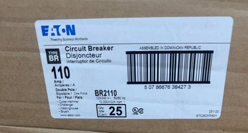 Eaton br2110 110a circuit - 110a,